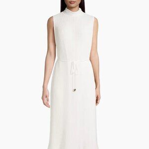MILLY Melina Solid Pleat Dress Size 2